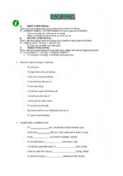 English worksheet: CONDITIONALS