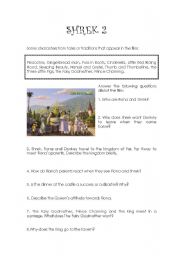 English Worksheet: SHREK 2