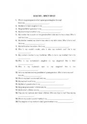 English Worksheet: whos who?