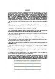 English Worksheet: LOGIC PROBLEMS - Crimes