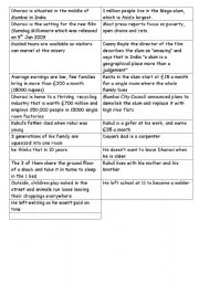 English Worksheet: slumdog millionaire part 3