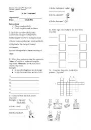 English worksheet: My classroom.