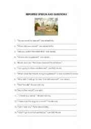 reported speech & question (revision)