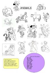 English Worksheet: Animals