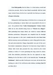 English Worksheet: celebrities
