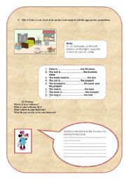 English worksheet: letter on house (part2)