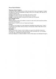 English Worksheet: Present  Perfect Tense Practice