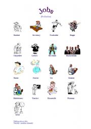 English Worksheet: Jobs