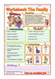 English Worksheet: Worksheet - The Family