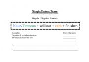 English worksheet: simple future tense worksheet
