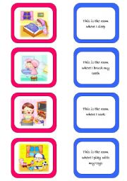 English Worksheet: Memory card game (1/2)