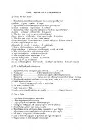 English worksheet: 8.snflara