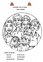 English Worksheet: Family members