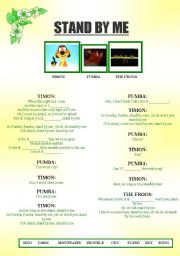 English Worksheet: Stand by me