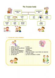 English Worksheet: family 1