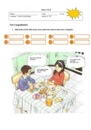 English Worksheet: breakfast