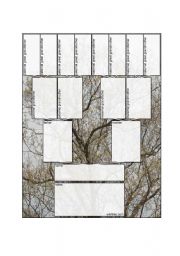 English Worksheet: GENEALOGY TREE