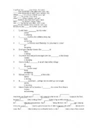 English worksheet: present simple tense exercise