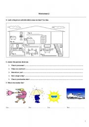 English worksheet: worksheet