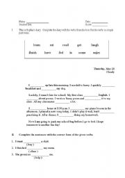 English Worksheet: English Test