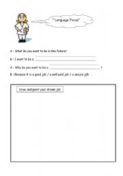 English worksheet: Career