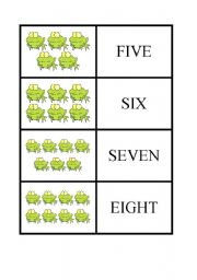 English Worksheet: Numbers 1-10 Part 02