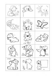 English Worksheet: Present Continuous game - pexeso