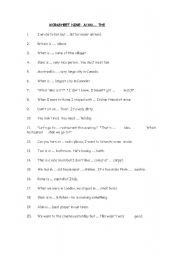English Worksheet: use of the definite article