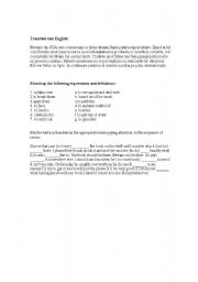 English worksheet: business exercises