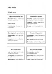 English Worksheet: Sales