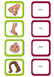 English Worksheet: Memory card game (1/3)