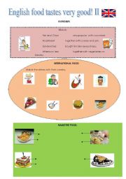 English Worksheet: ENGLISH FOOD TASTES VERY GOOD III. Exercises