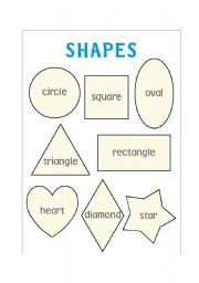 English Worksheet: Poster About Shape
