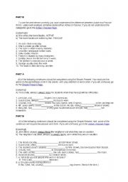 English worksheet: revision tenses