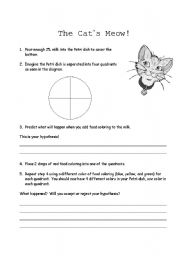 English Worksheet: Cats Meow