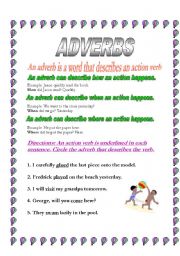 English worksheet: Adverbs