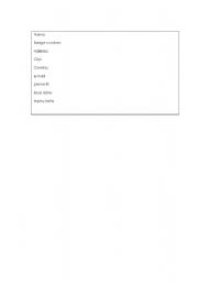 English Worksheet: id card