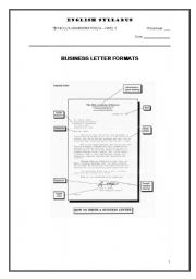 English Worksheet: Letter Formats