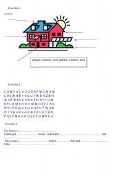 English worksheet: House