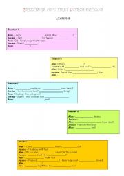 English Worksheet: Greetings and first introductions