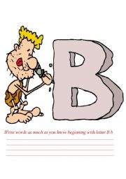 English Worksheet: Letters B - C