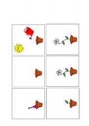 English Worksheet: planting sequence