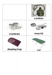 English Worksheet: camping words 2