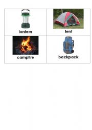 English Worksheet: camping words 3