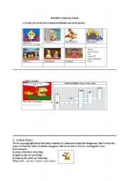 English worksheet: The Simpsons - days of the week