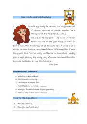 English Worksheet: teste daily routine