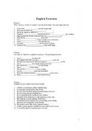English Worksheet: 10  pages of English Exercises