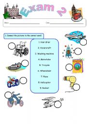 English worksheet: Revision exam