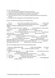 English worksheet: past simple vs pres perfect