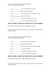 English Worksheet: Modals of Obligation Culture Check